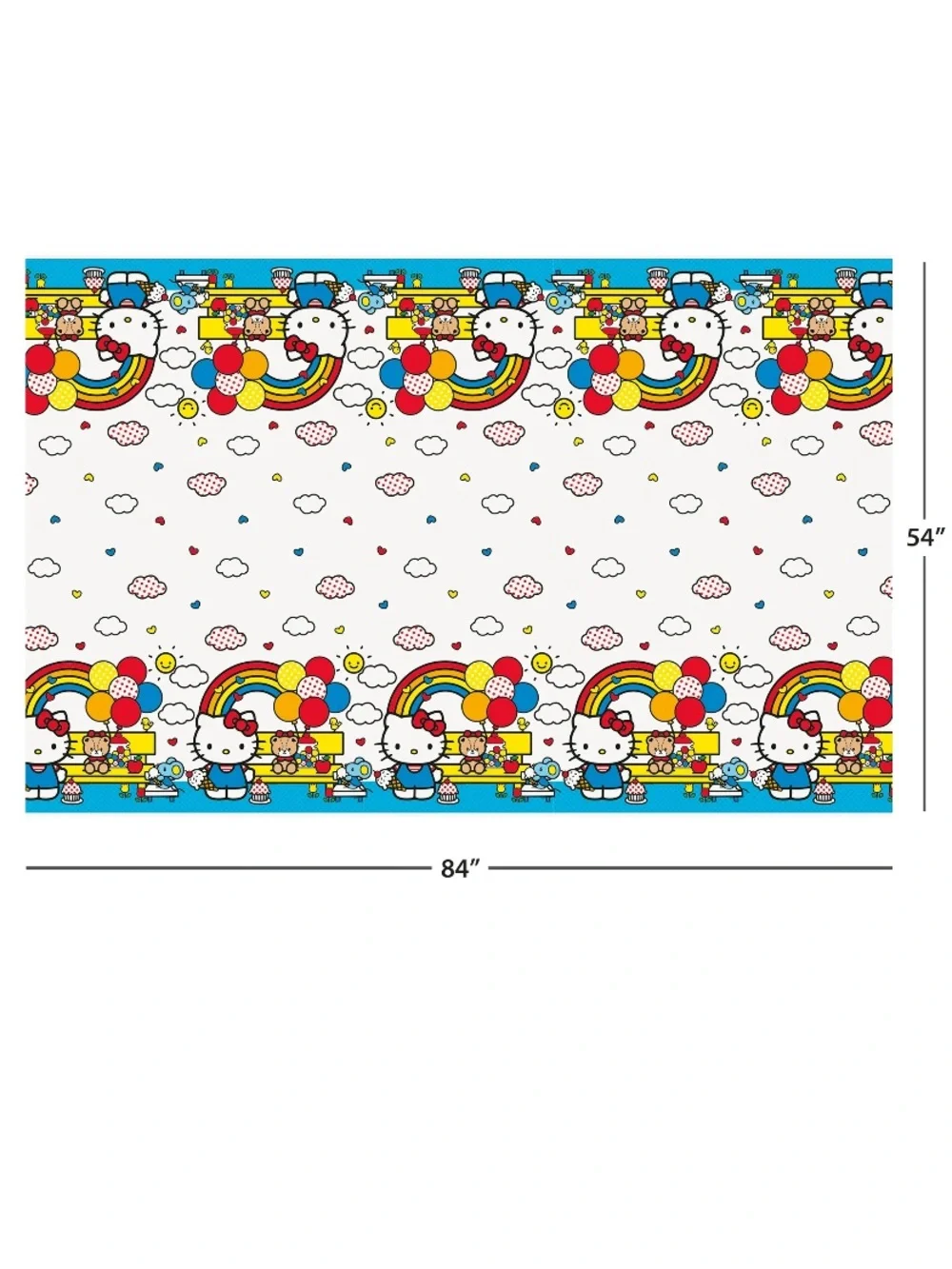 Hello Kitty Blue Party Plates & Decorations Set
